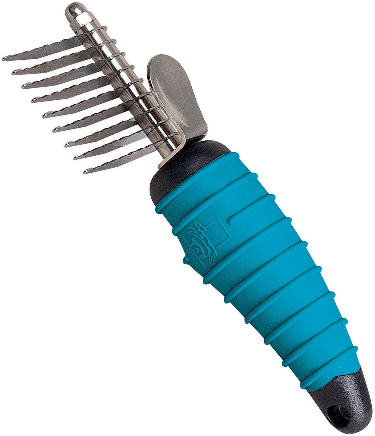 Master Grooming Tools Ergonomic Dematting Tools - Molded Tools for Grooming Dogs - 9-Blade Comb, 6⅞"