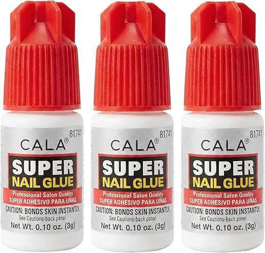 3 bottles Super nail Glue professional Salon Quality,Quick and Strong Nail liquid adhesive