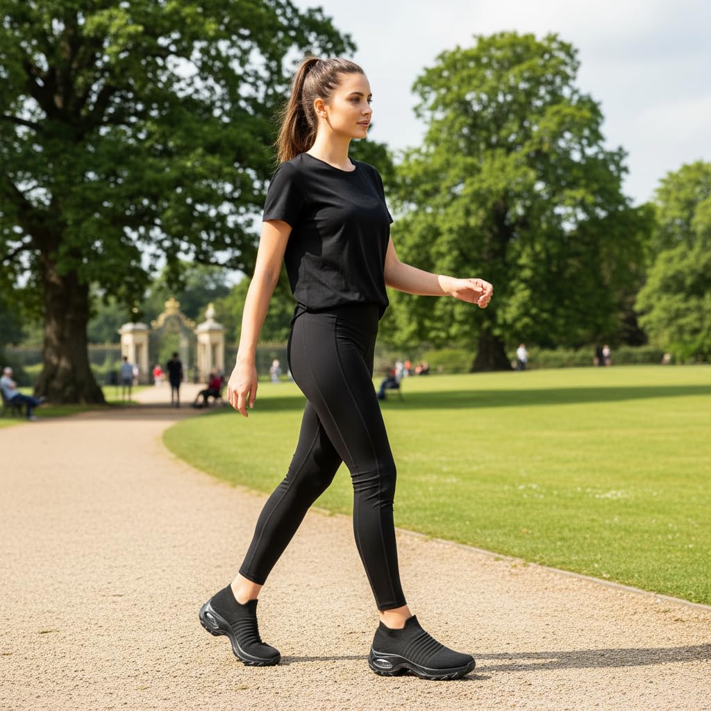 Raoendis Scarpe da ginnastica da donna, scarpe da ginnastica da donna, in rete, leggere, comode, ortopediche, con cuscinetto d'aria