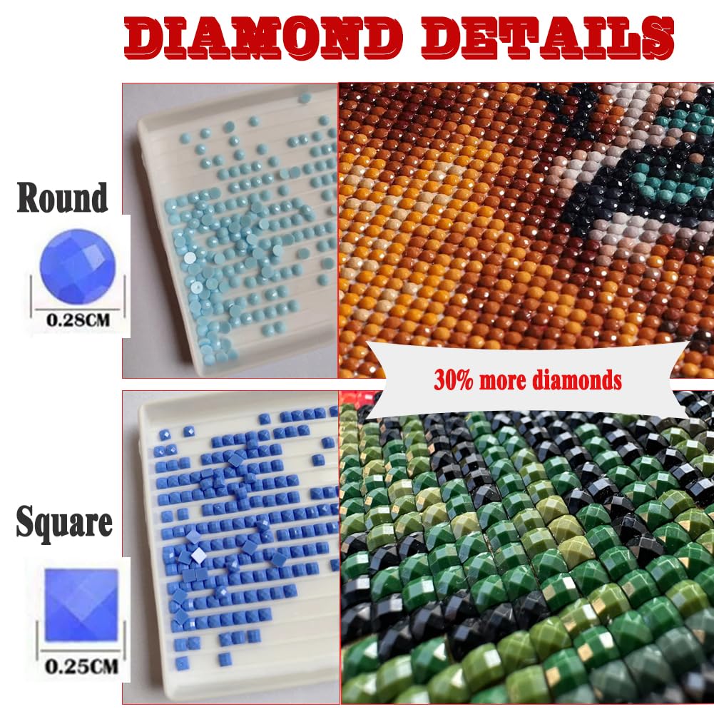 Diamond Painting Bilder Set Erwachsene 5D Malen Nach Zahlen Dragon Diamant Painting Bilder Erwachsene Groß Diamonds Crystal Art, Diamond Art Painting DIY Diamant Malerei Set Home Wand Dekor 60x120cm