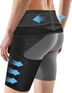 Hip Brace for Women & Men, Sciatica Pain Relief Devices, Adjustable Compression Wrap Support