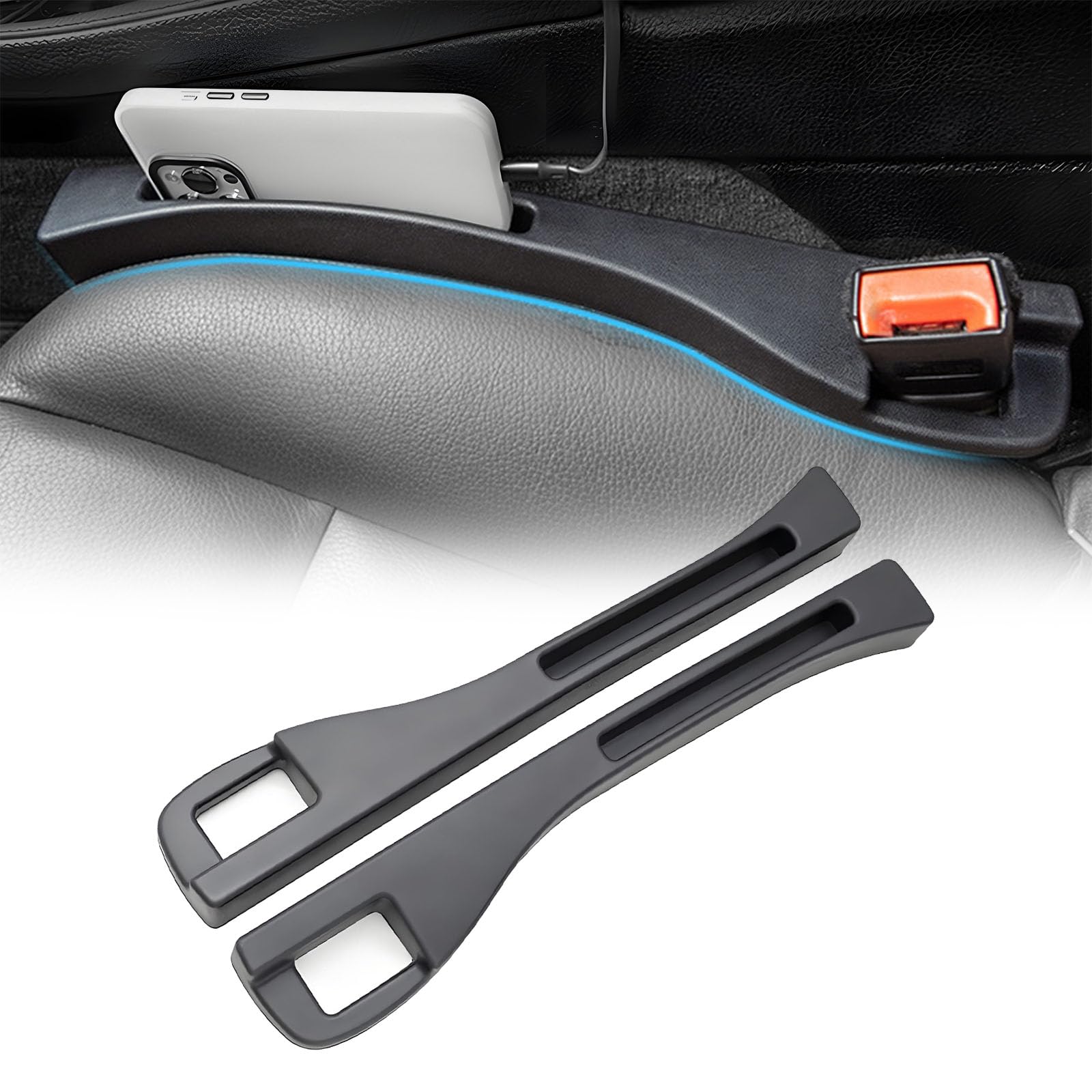 LiYeeYP 2 Pcs Car Seat Gap Filler for Subaru Outback VI 2019, Car Seat Storage Seat Gap Storage Box Vehicle Gap Leak-Proof Filling Strip