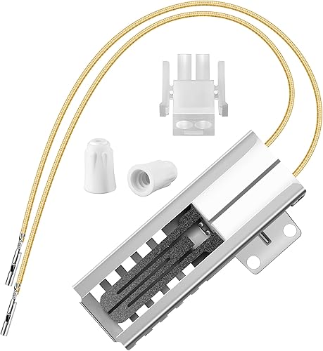 Dreyoo DG94-00520A Encendedor de horno de gas compatible con horno de cocina de gas Samsung, encendedor de horno plano con conector y tuercas,