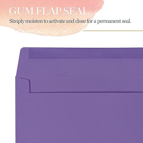Miniatura 5 de Sobres de invitación, paquete de 140 sobres de 4 x 6 pulgadas para invitaciones, sobres de colores, A4, 4 14 x 6 14 pulgadas, 7 colores