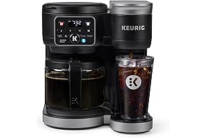 Kuric K-Duo Hot & Iced Single Serve & Carafe Coffee Maker
