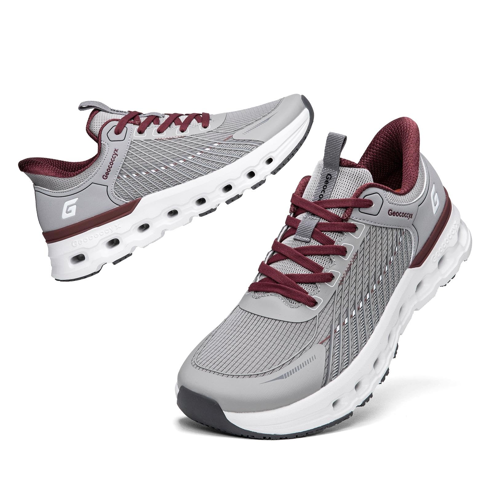 Men's Wide Toe Box Cushion Walking Shoes, Shock Absorbing Sneaker