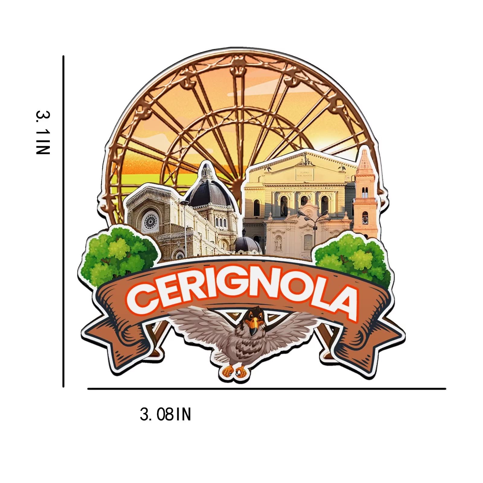 Magnete da frigorifero in legno con immagine di Panama City Beach Florida, souvenir di arte, collezione creativa, fatto a mano, da viaggio, casa, ufficio, idea regalo, paesaggio, decorazione per