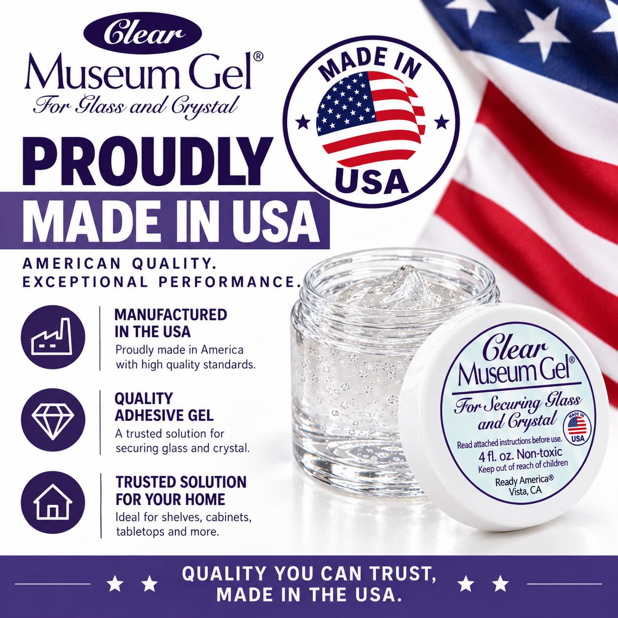 Ready America Museum Gel - Clear Adhesive -7 Ready America Museum Gel - Clear Adhesive -7