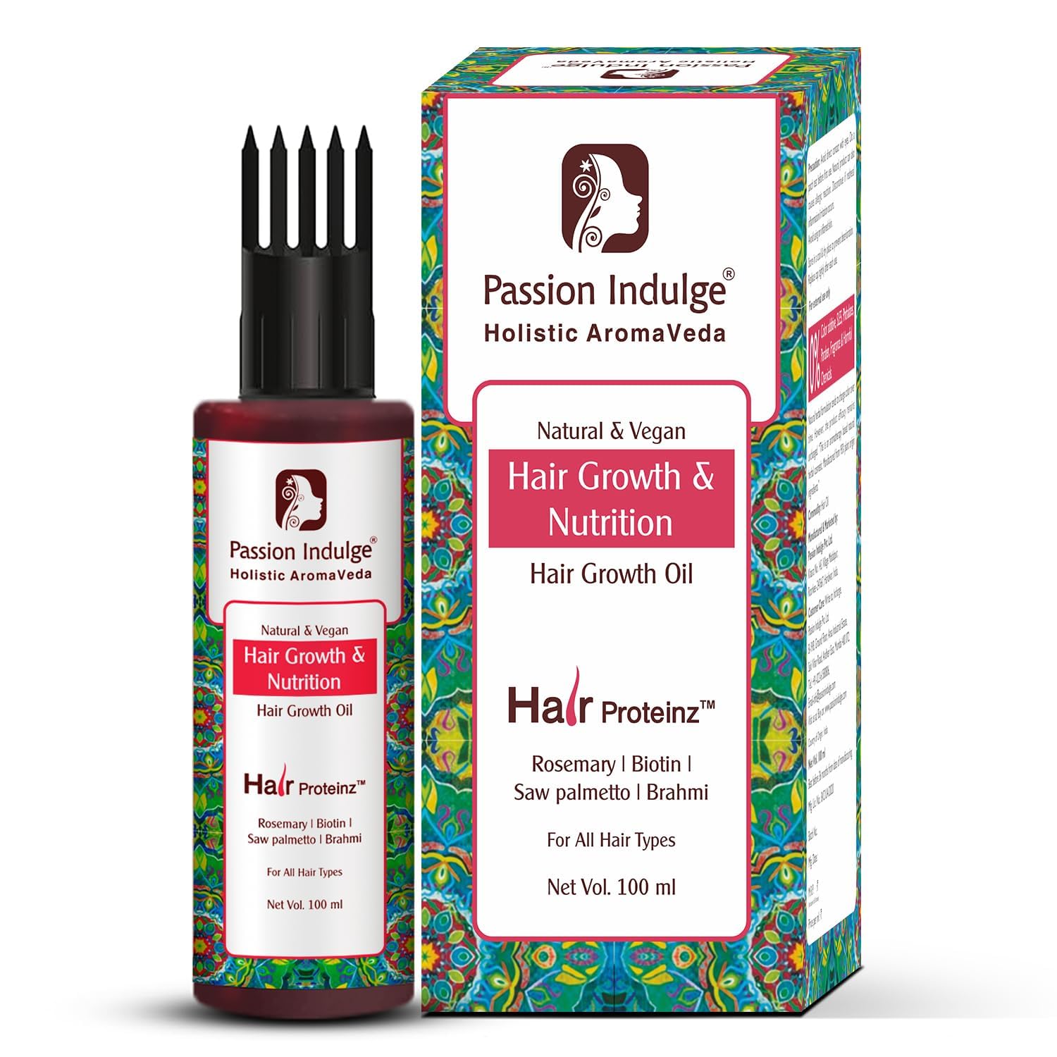 Passion Indulge Rosemary Oil for Hair Growth with Biotin 100ml, Hair Proteinz, Reduce Hair Fall & Breakage - Image 2