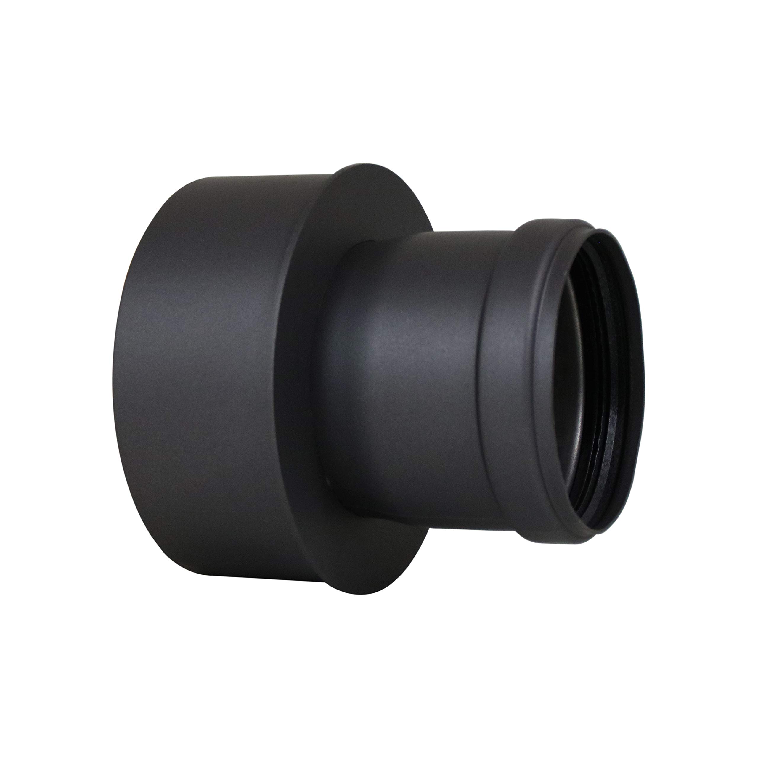 Aansluitstuk enkelwandig 12 cm 80 mm zwart kopen