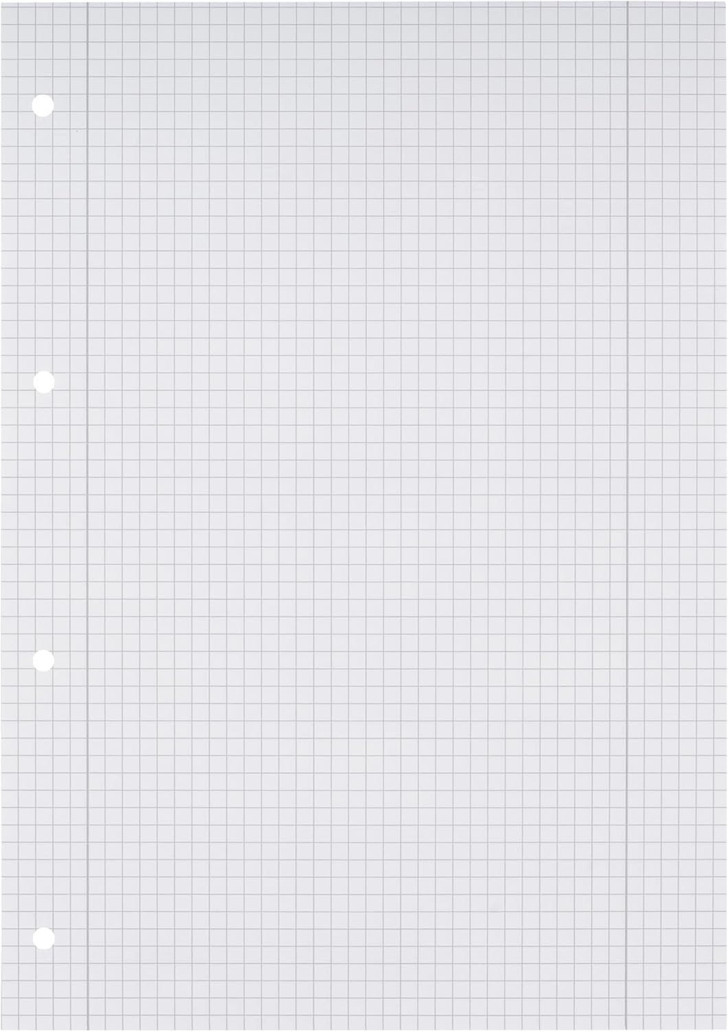 Oxford Recycling school pad A4 squared with margin left and right, line style 28, 50 sheets, pack of 5