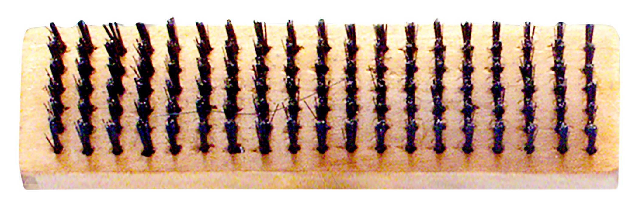 Premier 6 x 19 Row Wire Brush with Butcher Block Wood Handle, 619