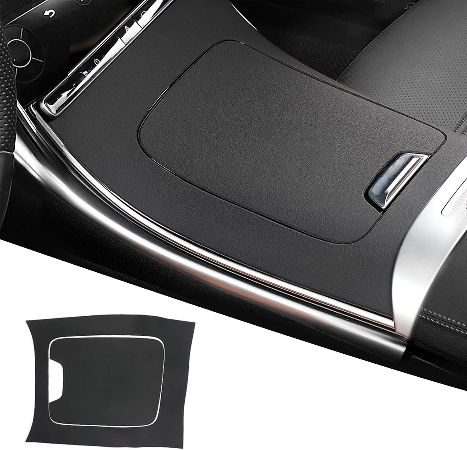 Silicone Car Center Console Gear Shift Panel Protective Sticker Cover, for Mercedes-Benz GLC300 GLC300e GLC260 GLC43 X254 AMG 2023-2025 Interior Accessories, Washable Wrap Decoration Cover