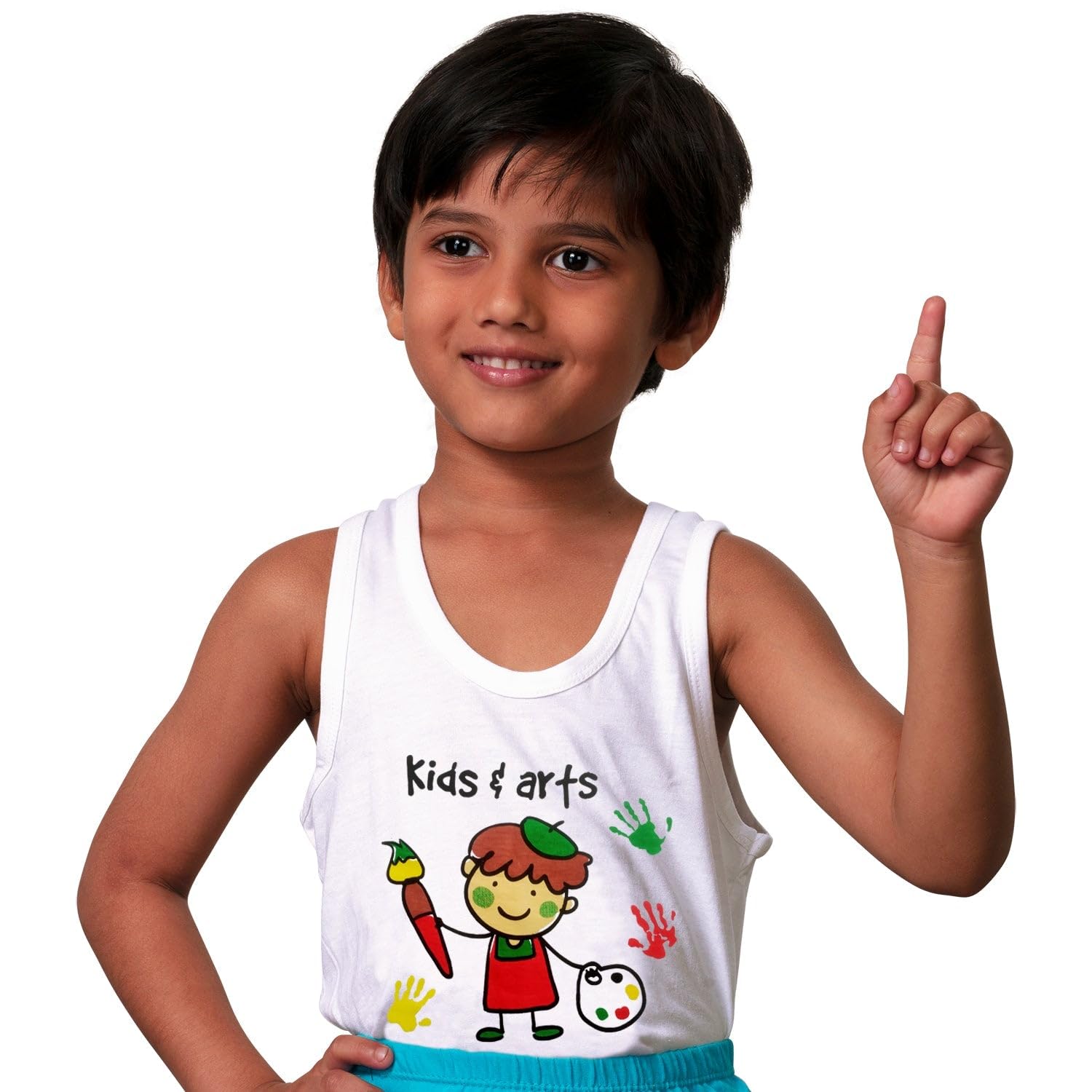 FunKool Cool Kids Pack of 5 Printed Pure Cotton Innerwear Vest Print 3 2