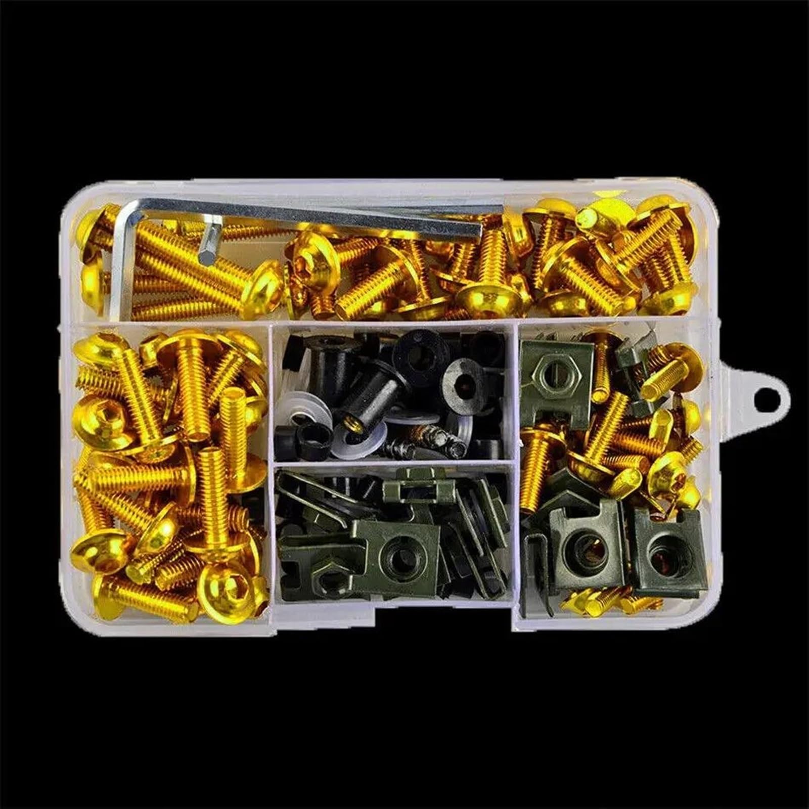 177PCS Fairing Bolts Kit CNC Screws Nut For CBR600RR CBR900RR CBR929RR CBR1000RR CBR 600RR 900RR 929RR 1000RR 600 CNC Alloy(Gold)