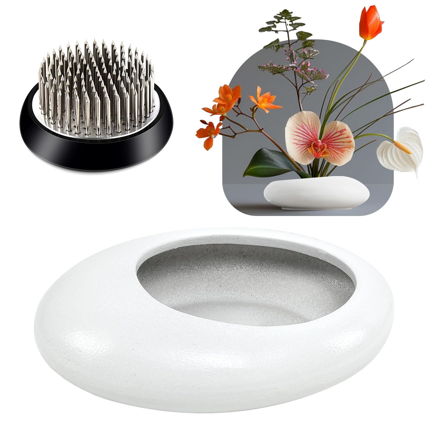 Amazon.com: Flower Frog Vase Kit, Ikebana Flower Arrangement