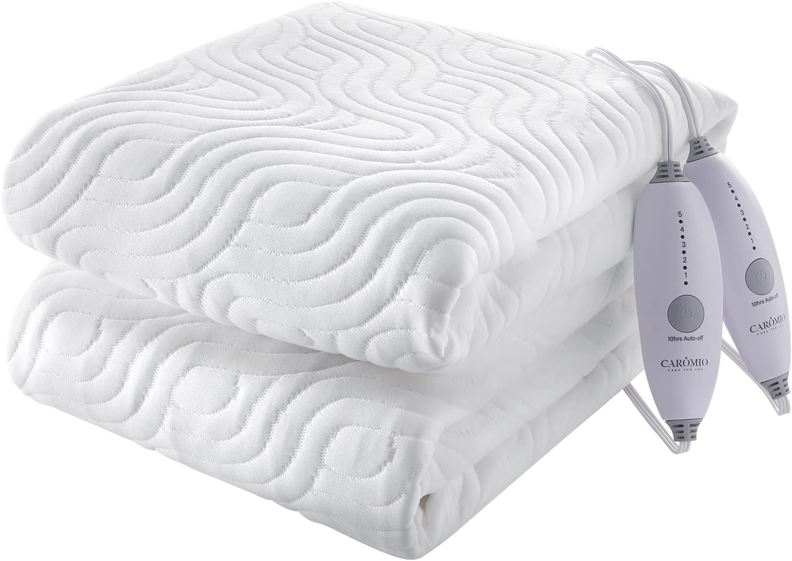 CAROMIO Queen Heated Mattress Pad Air Layer Electric