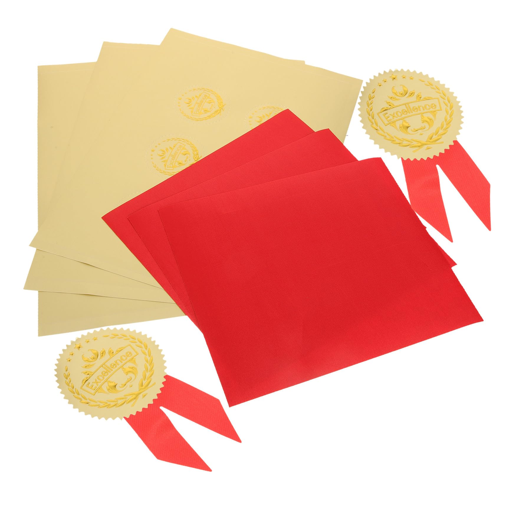 Pegatinas de medallas infantiles para evitar imperdibles peligrosos en fiestas de graduación