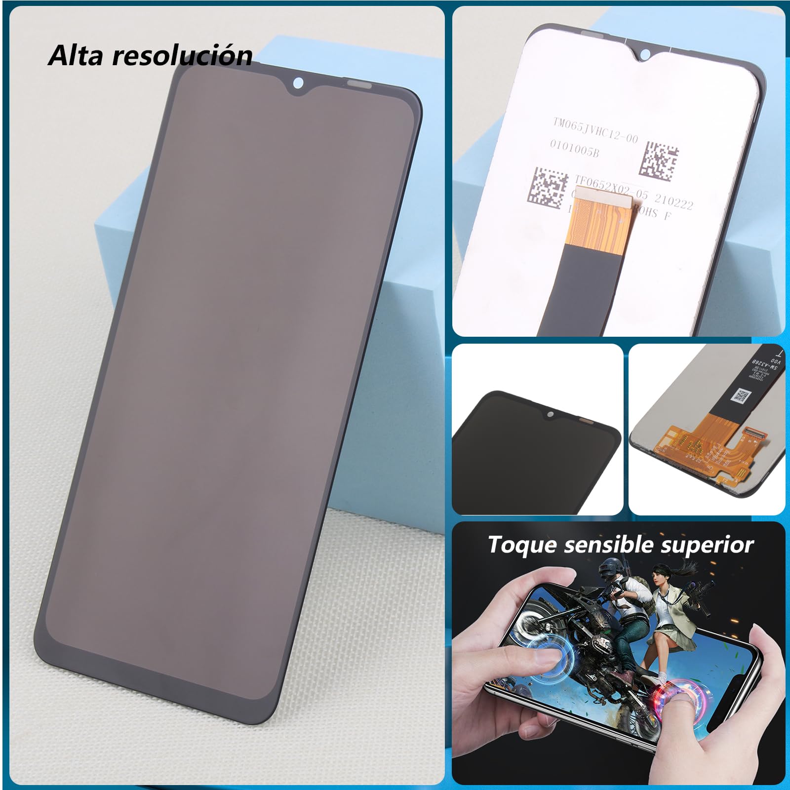 RongZy para Samsung Galaxy A32 5G SM-A326B Reemplazo de Pantalla Táctil LCD + Compatible con Galaxy A32 5G el Kit de Herramientas de la Pantalla de Montaje del Teléfono(6.5'',No 4G)