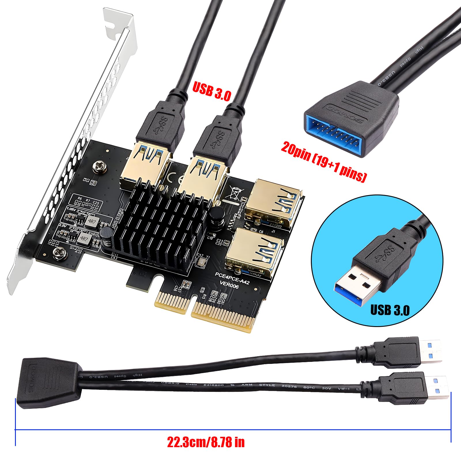 Adattatore USB 3.0 Femmina-femmina – 2 Pezzi, 5 Gbps, Per Estendere Cavi Maschio, Compatibile Con USB 2.0 E 1.1