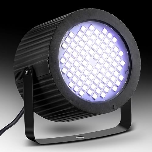 Miniatura 4 de 2 luces estroboscópicas de color blanco brillante 88 luces LED luces intermitentes para fiesta velocidad y modos de sonido luces intermitentes para