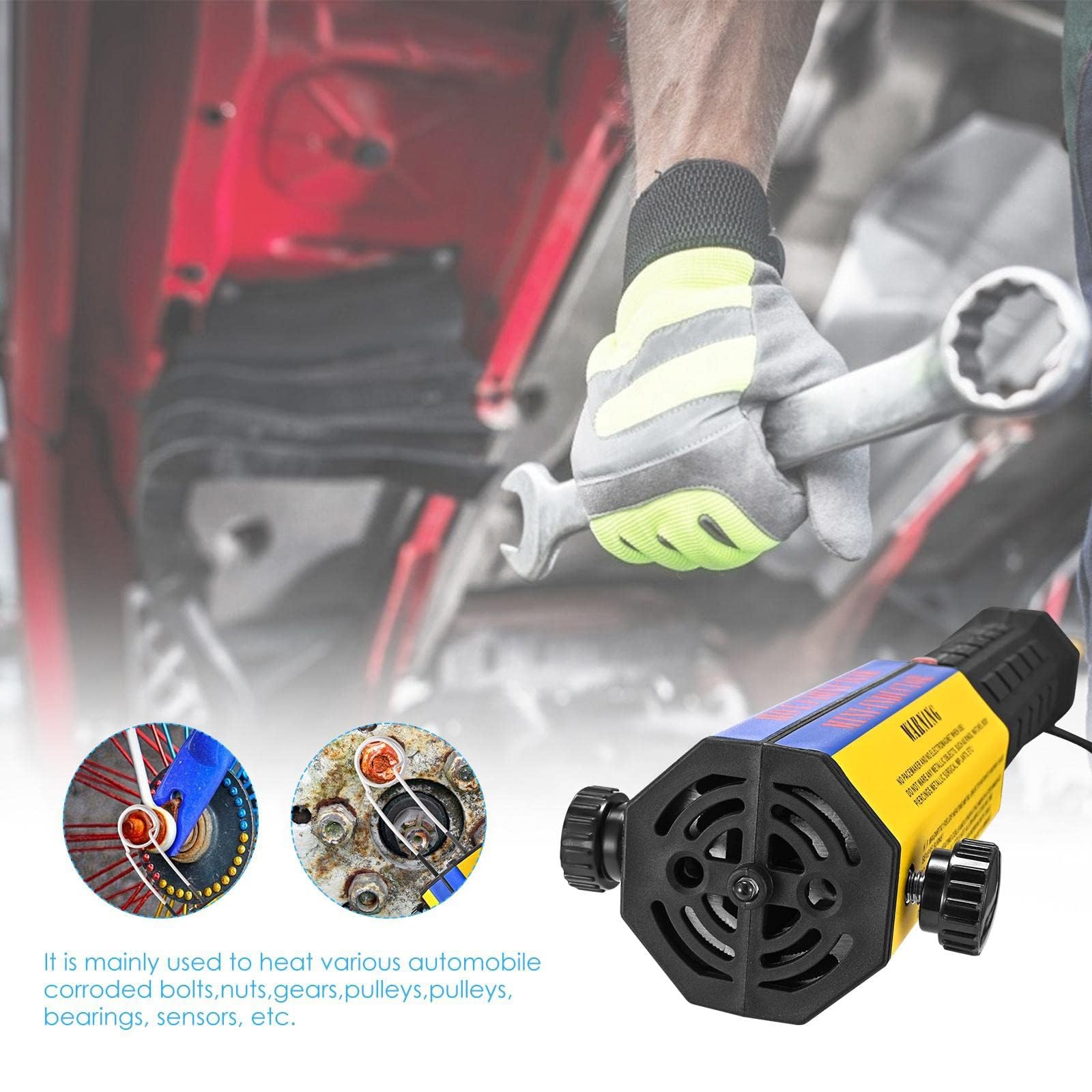 Kit de calentador de inducción magnético, herramienta automotriz sin llama de 1000 W con 6 bobinas para extracción de tornillos oxidados, dispositivo de calefacción electromagnético portátil