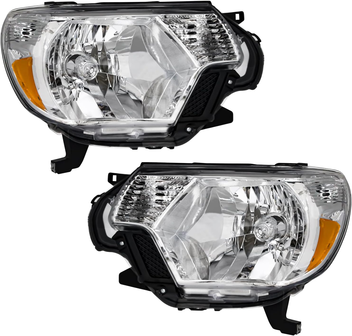 ROADEAL Headlight Assembly for 2012 2013 2014 2015 Toyota 12 13 14 15