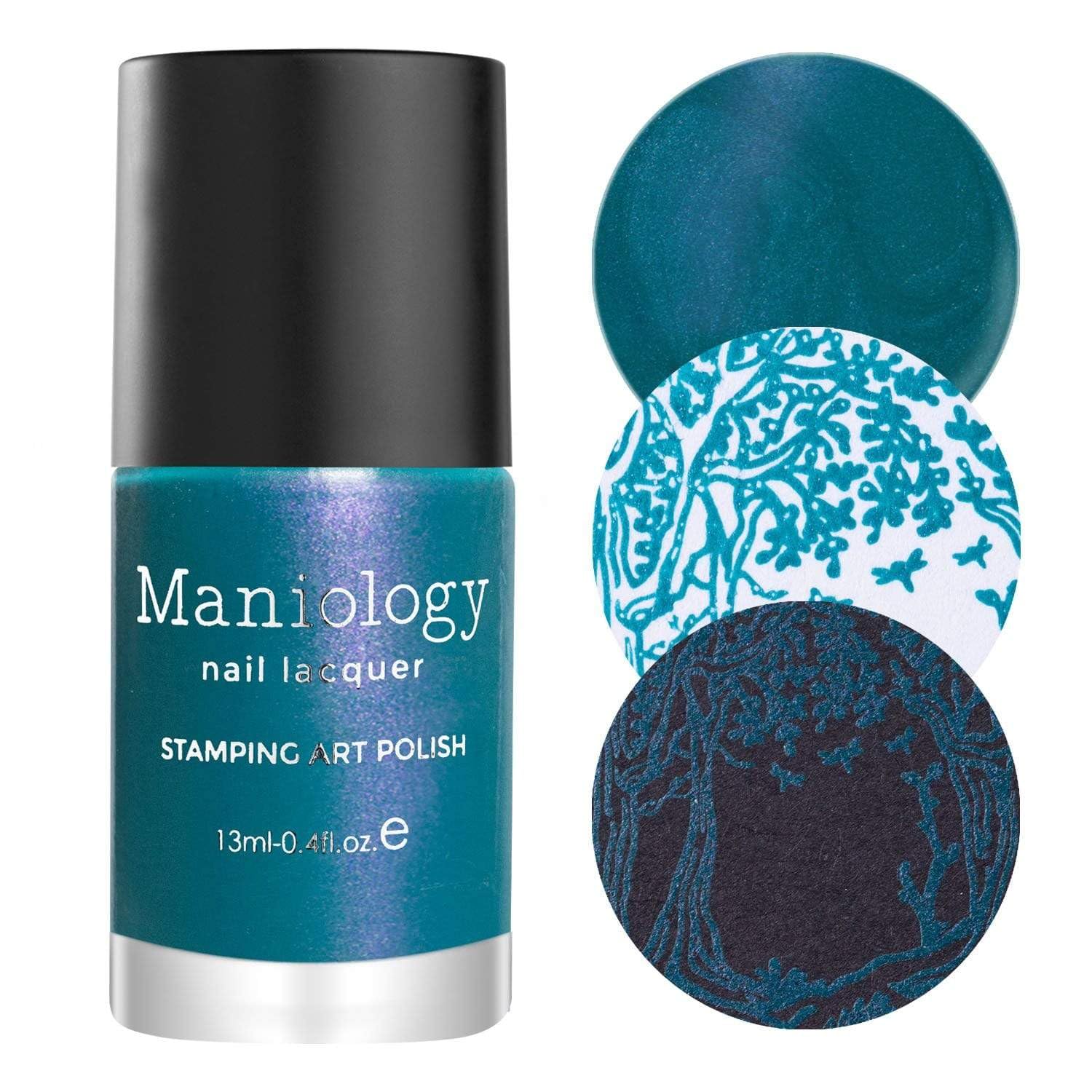 Maniology Frozen Lake Nail Stamping Polish Set, Winter Colors (Whimsy (B414), Renaissance (B420), Cosmos (B433))