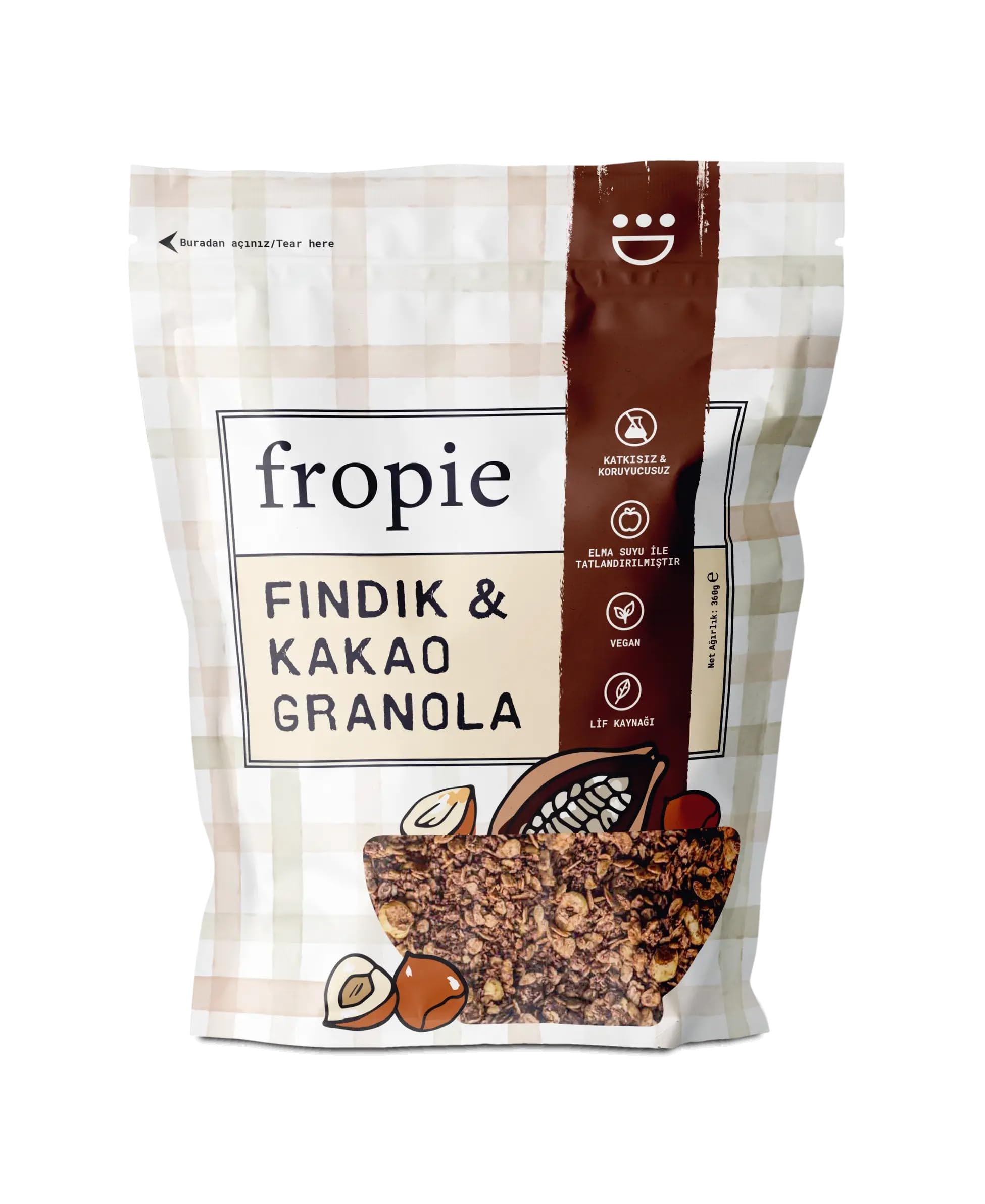 Fropie Fındık & Kakao Granola 360g