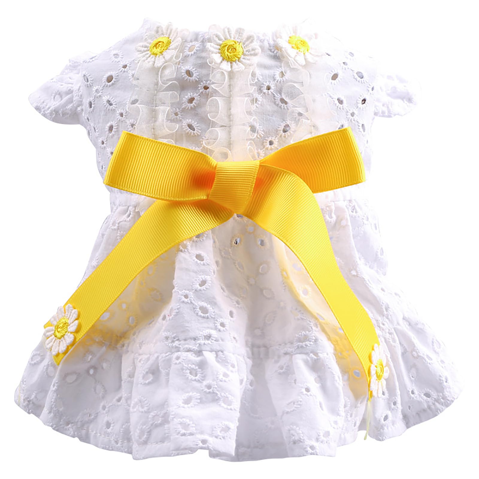 Dog Cute Princess Dress Summer Pet Clothes for Small Dogs Elegant Bowknot Puppy Sundress Holiday Breathable Lightweight Outfits Female Cat Dog Yorkie