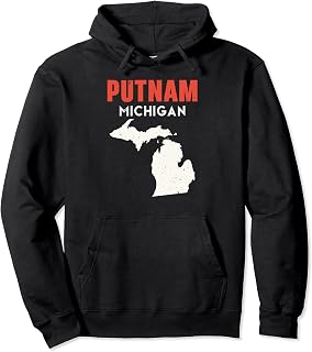 Putnam and Dorr Michigan USA State America Travel Michigania Pullover Hoodie