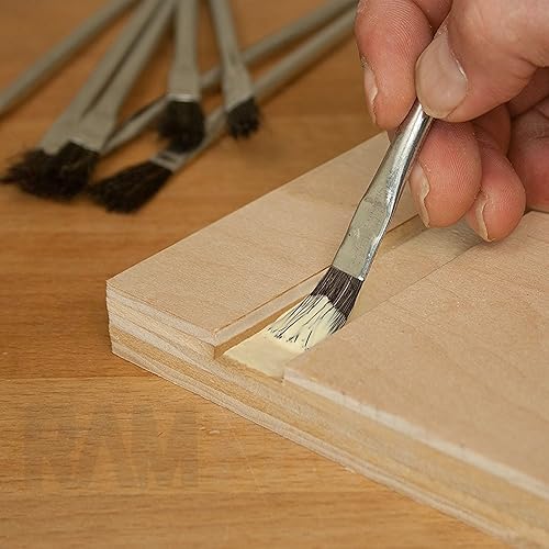 Miniatura 3 de Ram-Pro Cepillos de cerdas de crin de estaño/metal, para hogar, escuela, tienda, garage, Plateado