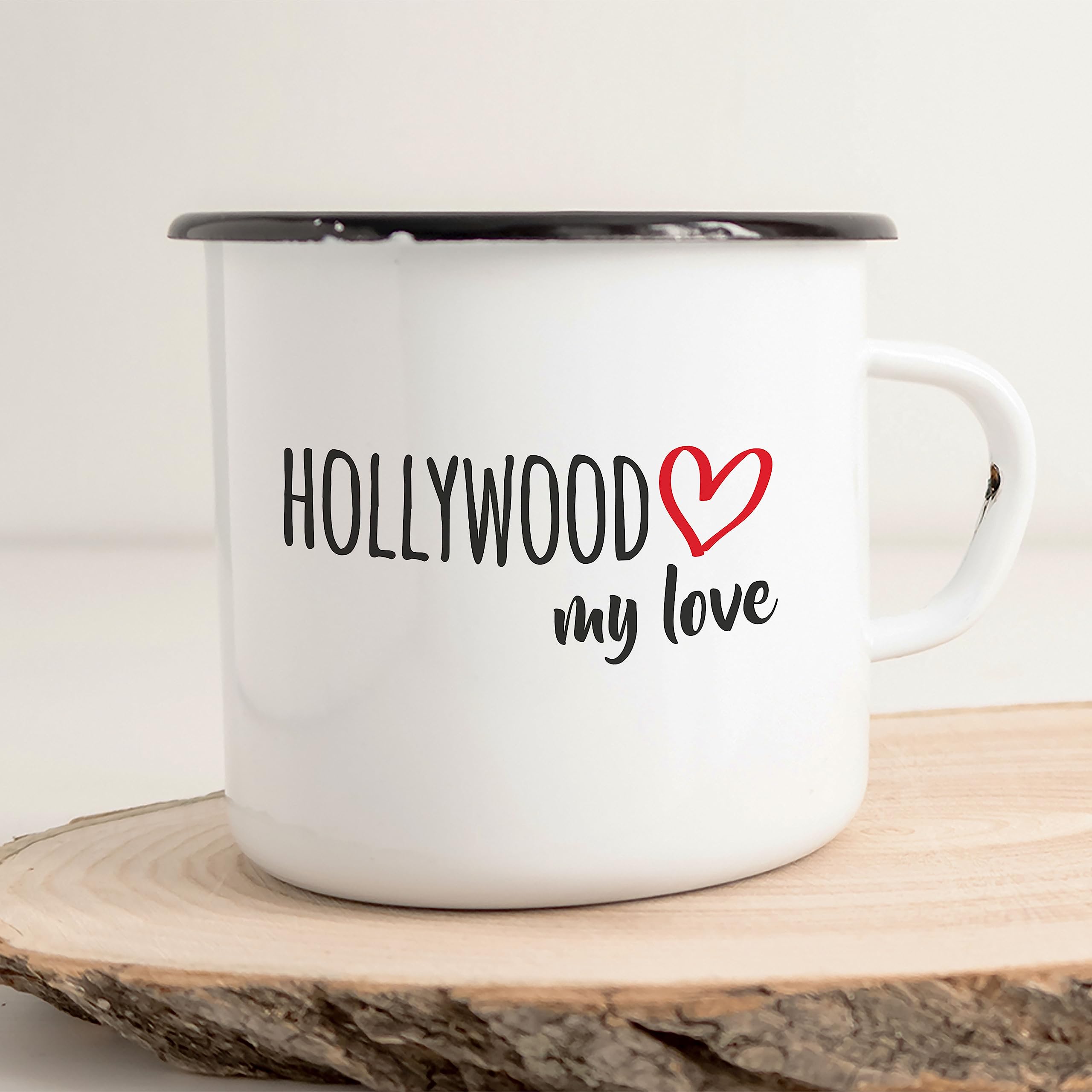 Huuraa Enamel Mug Sacramento My Love 300 ml Vintage Coffee Mug for All Fans of Sacramento USA