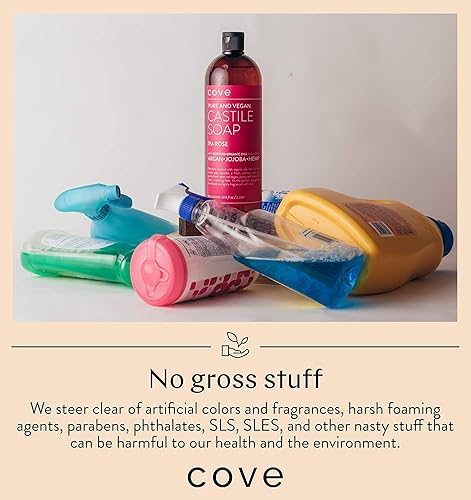 Miniatura 6 de Cove Jabón de Castilla Lavanda - 1 galón con bomba - Aceites orgánicos de argán, jojoba y cáñamo