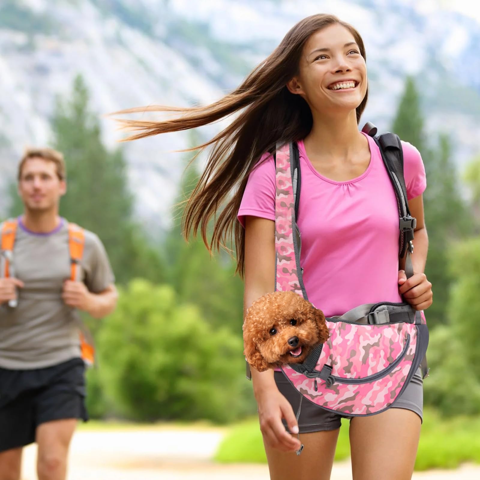 Bolso Transportín Mascotas PETCUTE - Correa Ajustable - Para Perros/Gatos Pequeños - Negro Talla S