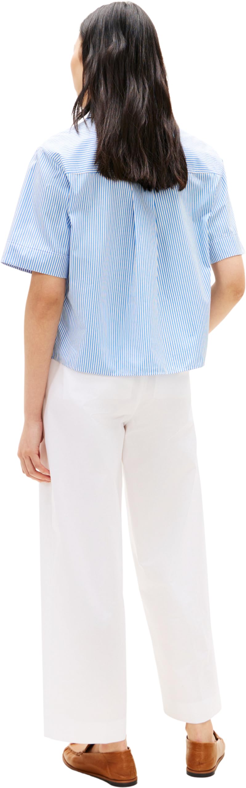 Tommy Hilfiger Damen ESS Poplin Ss Shirts Ww0ww48899 S/S Shirt (1er Pack)