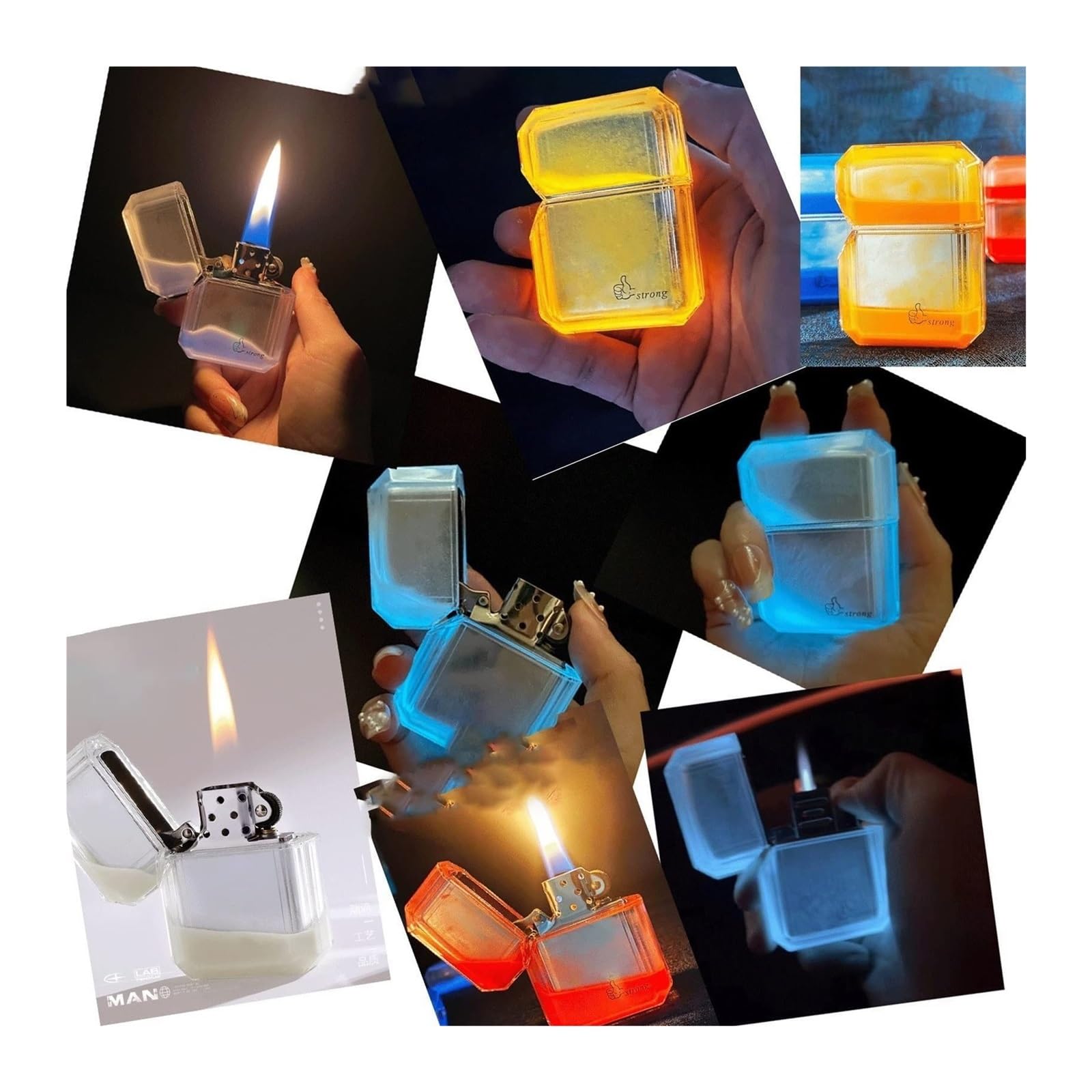 Amazon.com: GHFGHMN Quicksand Luminous Kerosene Lighter