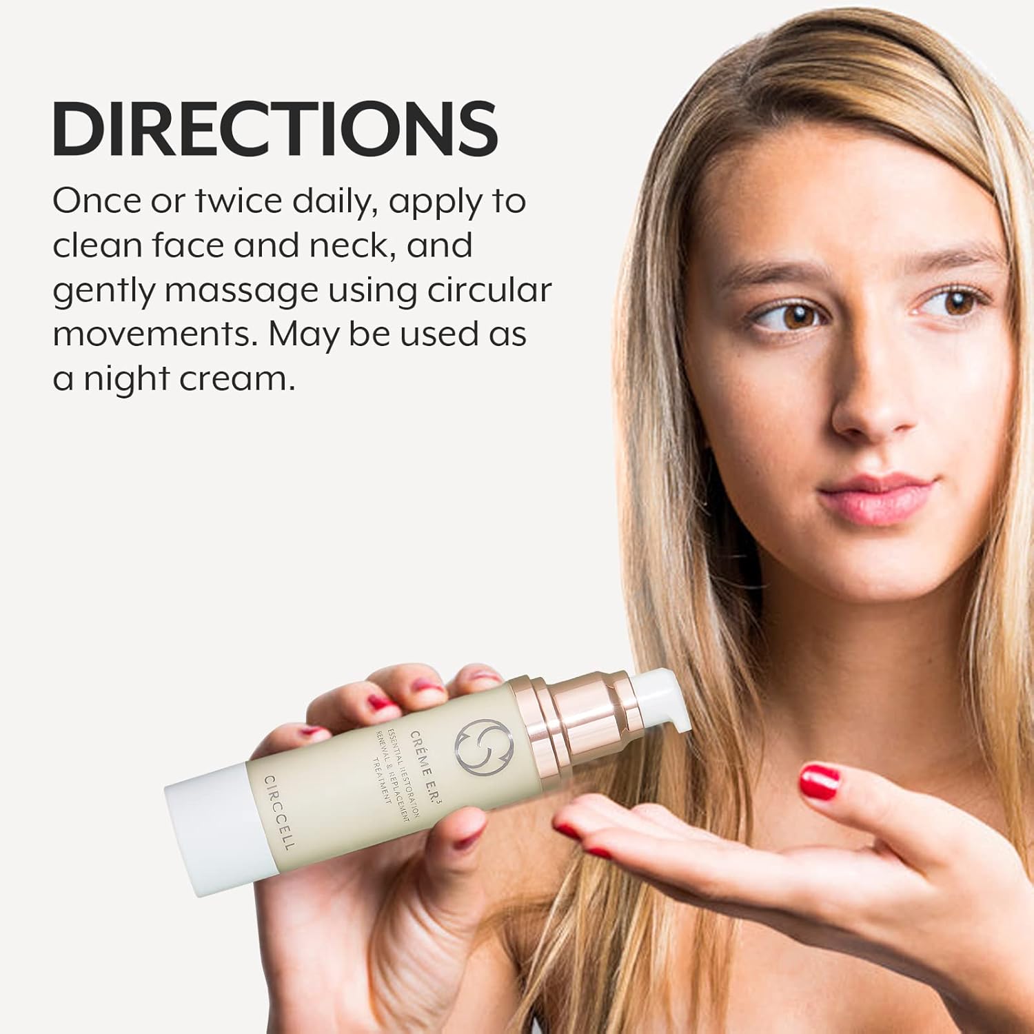 CIRCCELL Creme E.R.3 Moisturizer – Rejuvenating Face Cream Supports Healthy Collagen – Anti-Aging Moisturizing Cream – Tightening & Hydrating Skin Treatment for Normal, Dry & Sensitive Skin Types