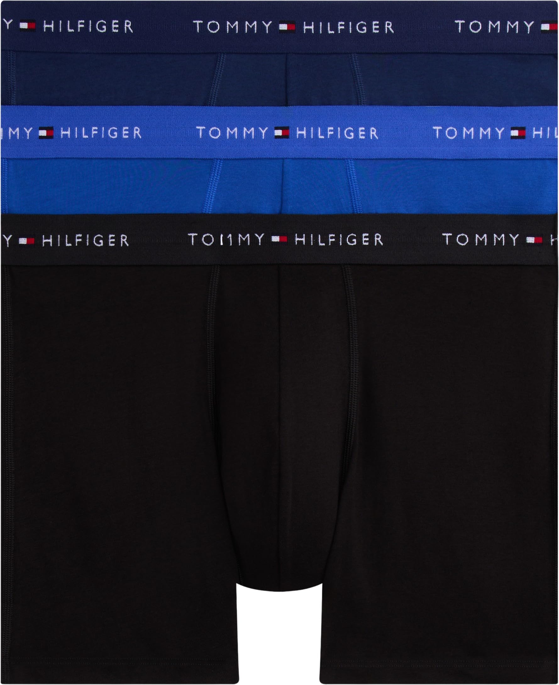 Tommy Hilfiger Herren 3er Pack Boxershorts Briefs mit Logobund