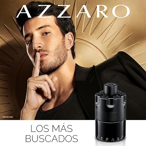 Vista 4 de Azzaro The Most Wanted Eau de Parfum Intense - Colonia para hombres amaderada y seductora - Fragancia Fougère, ambar y picante para noche de cita