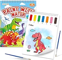 Vista 9 de Libros de pintar con agua SOCOLER para niños pequeños, papeles de pintura de acuarela sin desorden con tema de tráfico para niños, kit de pintura
