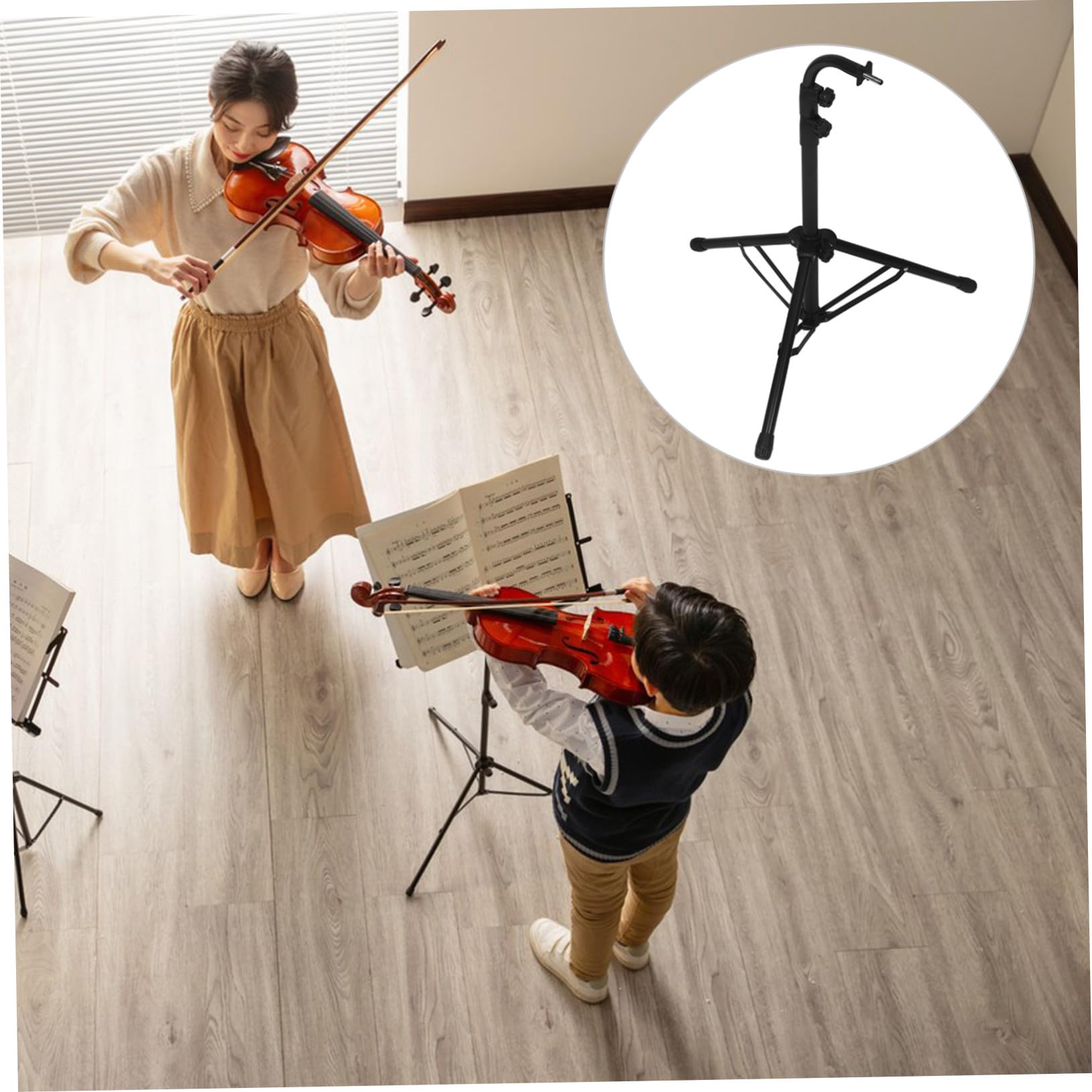 SUPVOX Supporto per Strumenti Percussione Cavalletto Treppiede Regolabile Altezza Porta Campane Staccabile per Esibizioni su Palco Sospensione per Campanelli Barre e Strumenti