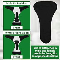 Vista 7 de Adult Cloth Diaper Covers Waterproof, Adjustable Incontinence Plastic Pants with Absorbent Liner, Washable Rubber Diaper Underwear (Black, X-Large)