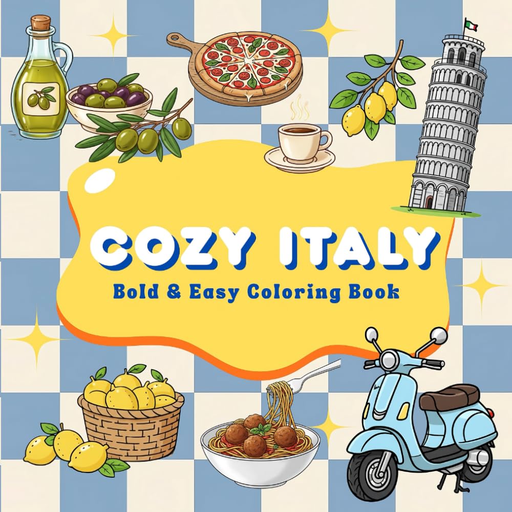 Cozy Italy: Bold & Easy Italian Landmarks & Icons