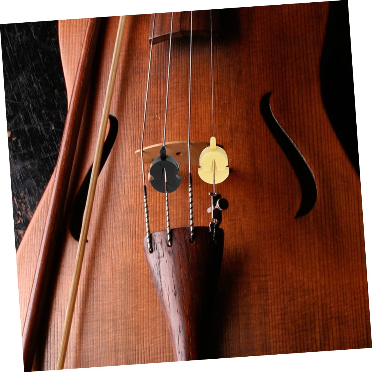ibasenice 30pièces Sourdines Caoutchouc Pour Violon Et Alto Pratique Et Sonore Idéale Pour Entraînement Silencieux