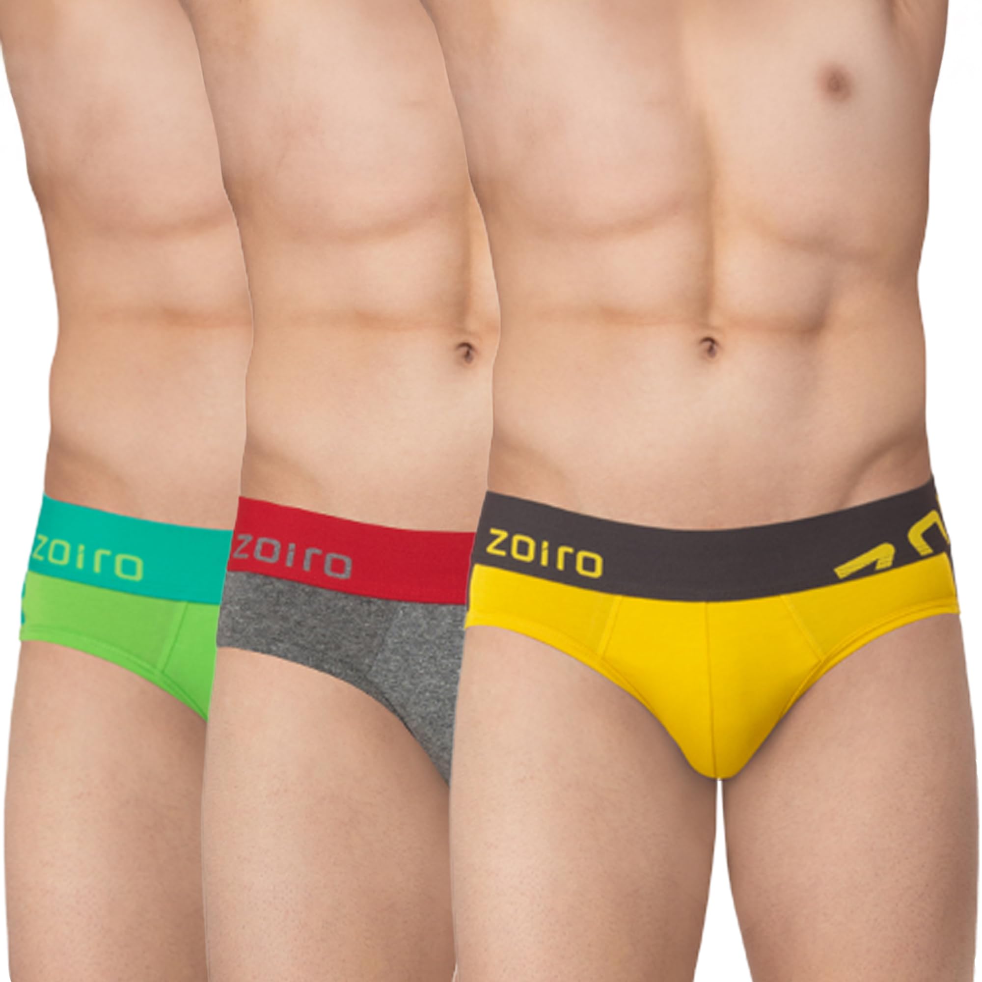 zoiro Men's Cotton Solid Brief Combo Pack |Colour's May Vary-picture-50