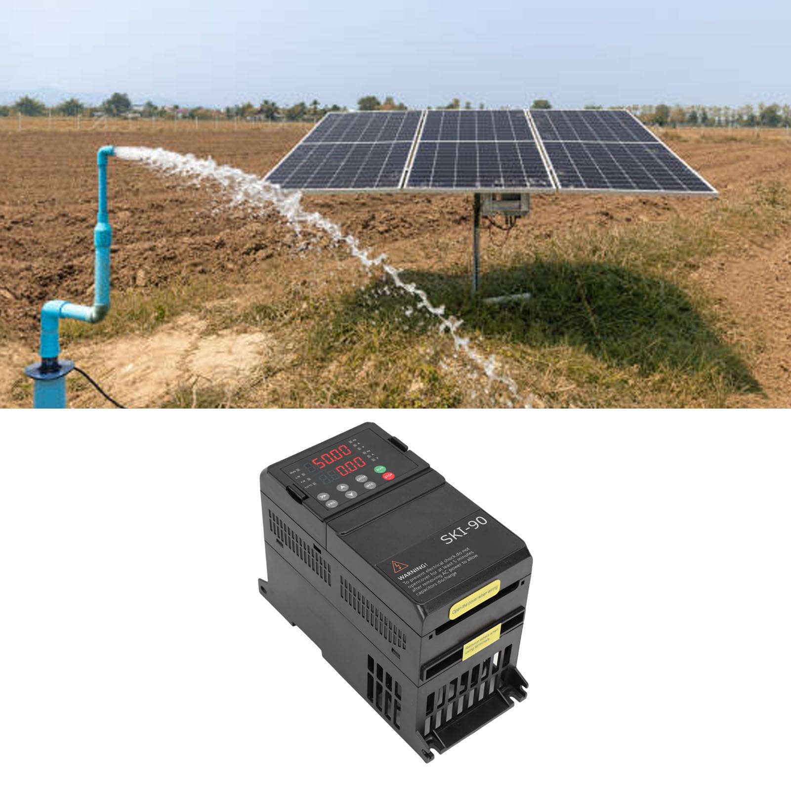 Marhynchus Variador de Frecuencia Solar, de Enfriamiento de Alta Eficiencia, Protector de Corriente contra Sobrevoltaje para Aplicaciones de Bombas de Agua Solares