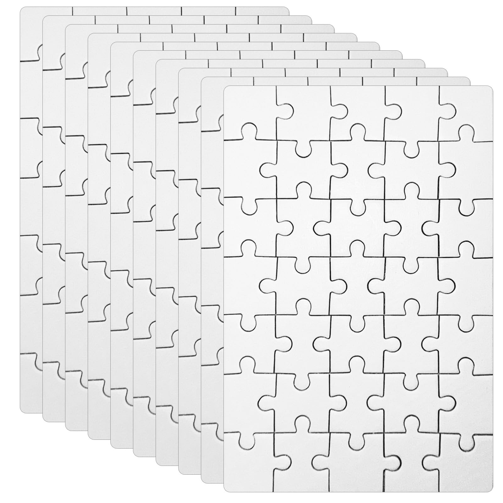 Xerteam 10 puzles personalizados, mini puzzle de 15 x 10 cm, rompecabezas en blanco, rompecabezas personalizados, minipuzle para niños para jugar, cumpleaños infantiles, rompecabezas de bricolaje para