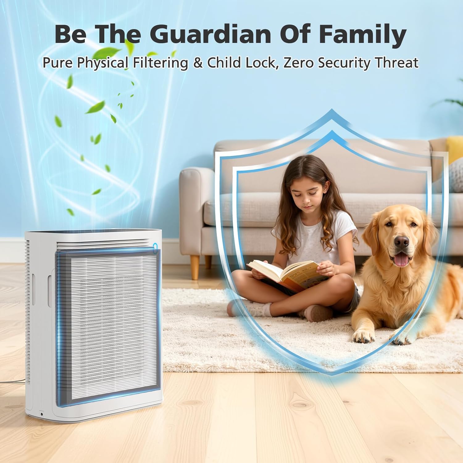 T356 Replacement Filter Compatible with Trucozie T356 Air Purifier, 3-IN-1 HEPA with High-Efficiency Activated Carbon Filter for Dust Pet Dander & Odors Smoke, 2 Pack - Image 7