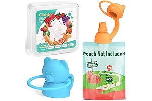 Soft Sip Food Pouch Topper - BPA-Free Silicone Baby Food Top for...
